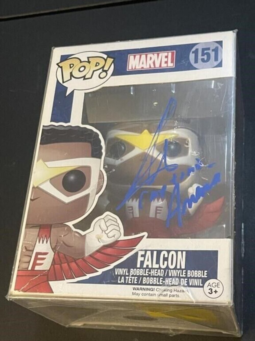 Anthony Mackie signed Funko Pop! Vinyl: Marvel - Falcon #700 w/COA